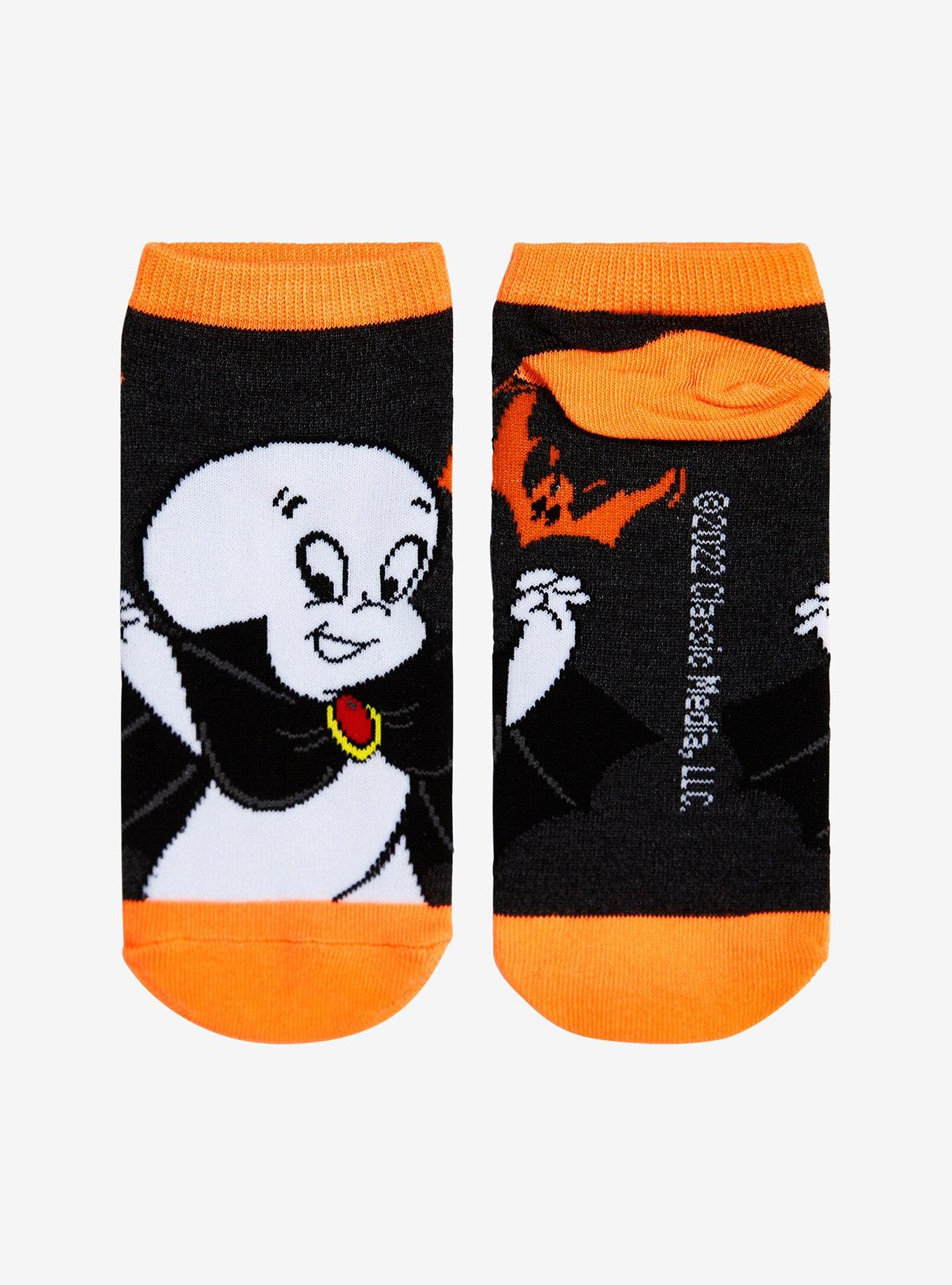 Casper The Friendly Ghost Costume No-Show Socks, , alternate