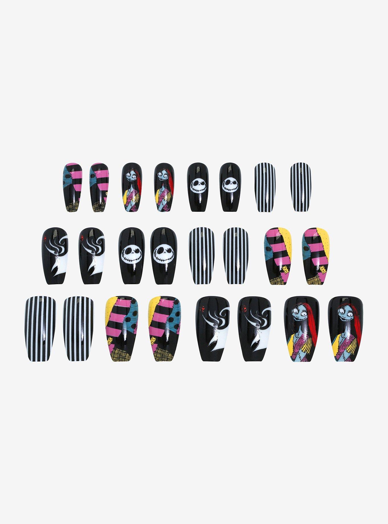 The Nightmare Before Christmas Faux Nail Set, , alternate