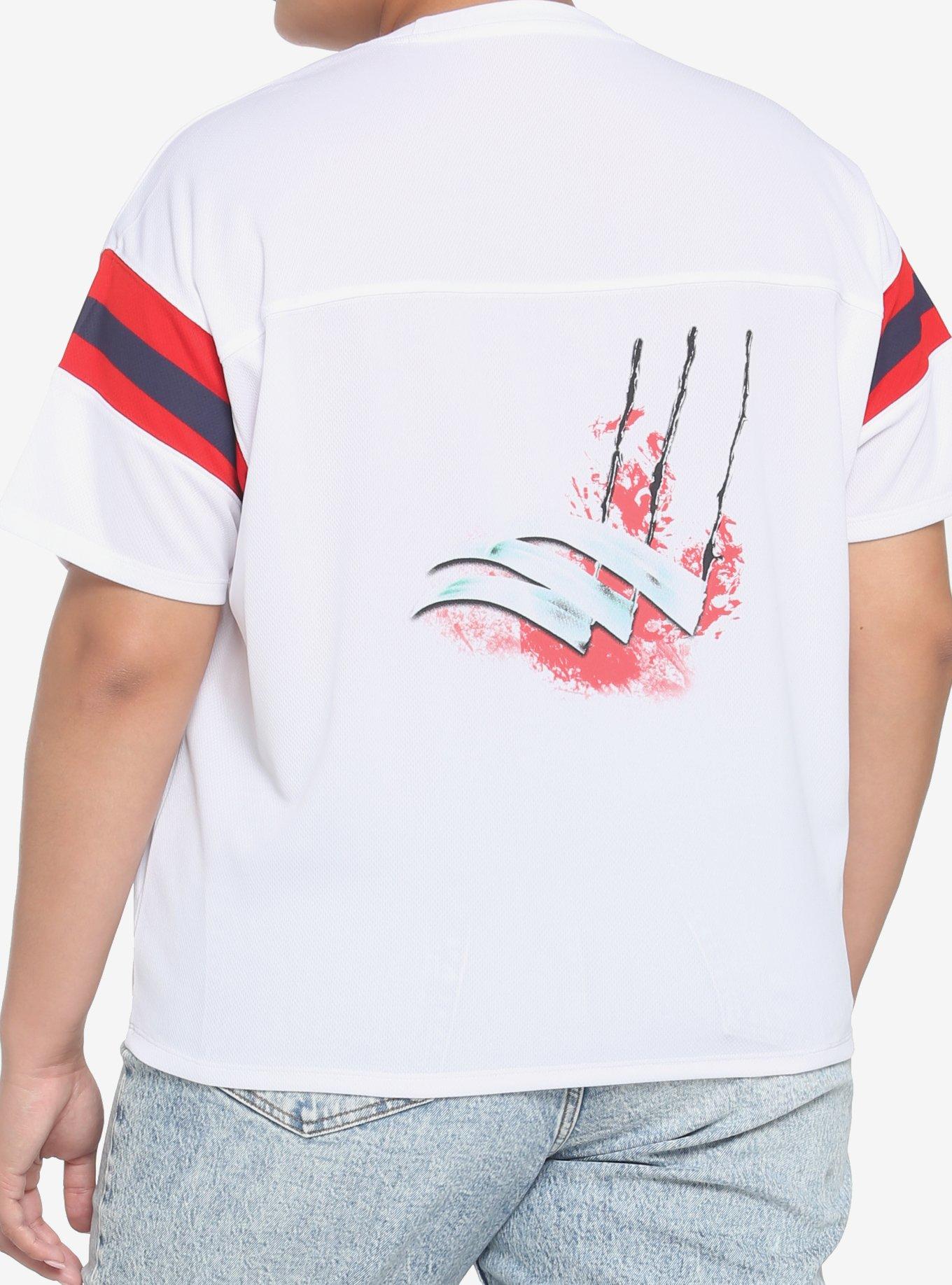 A Nightmare On Elm Street Varsity Girls Crop Jersey Top Plus Size, MULTI, alternate