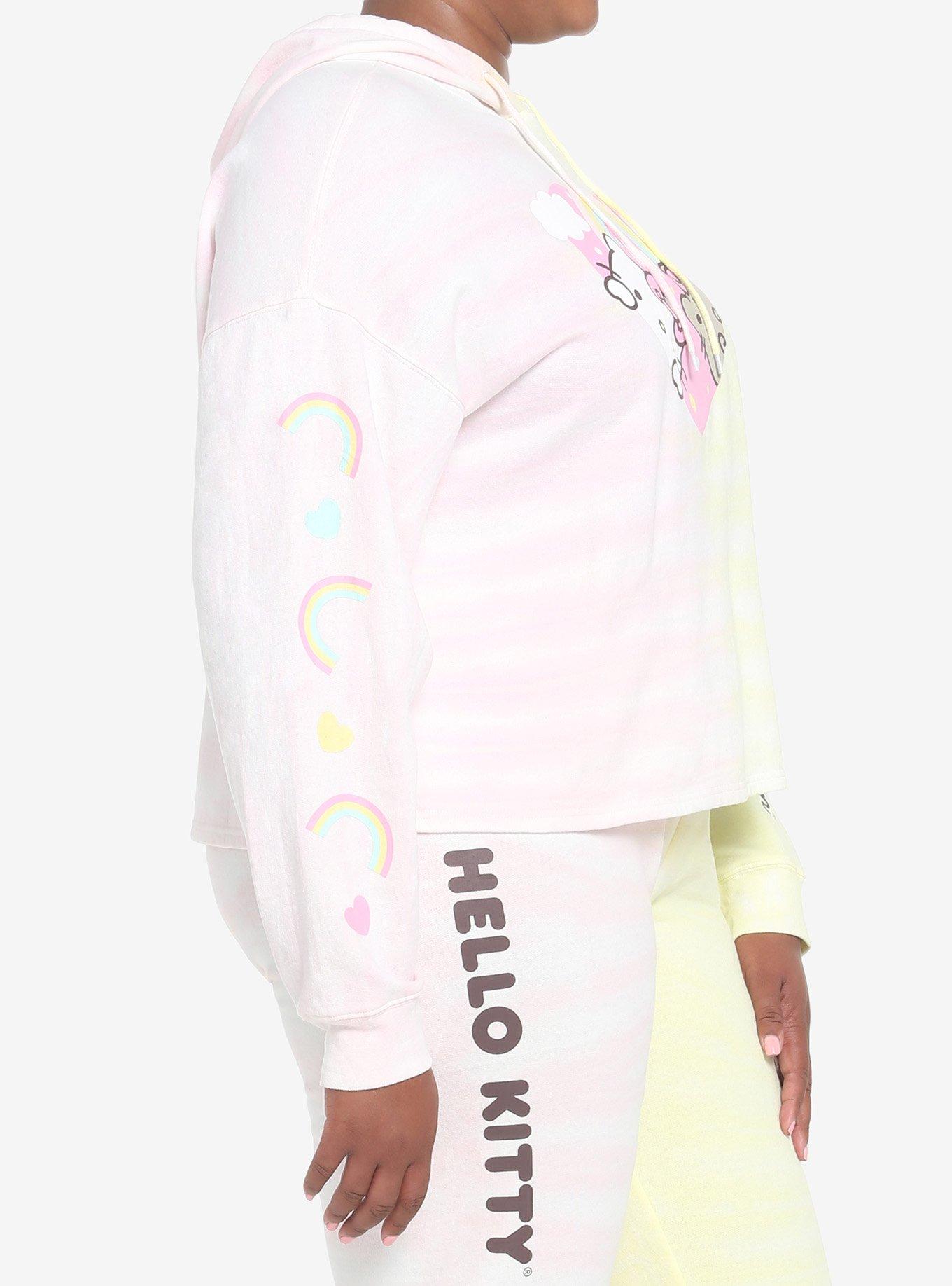 Hello Kitty X Pusheen Tie-Dye Girls Hoodie Plus Size, MULTI, alternate