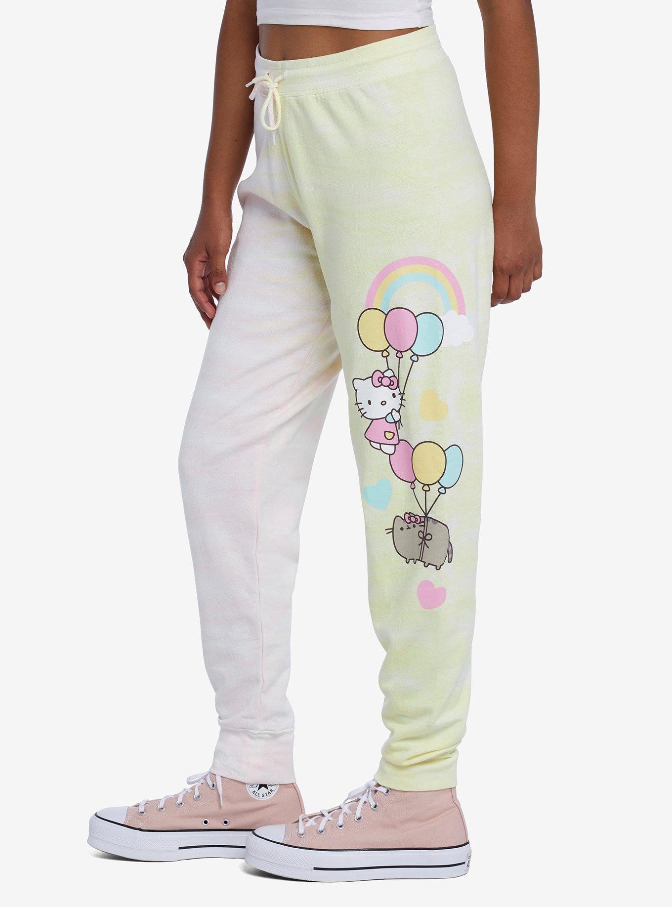 Hello Kitty X Pusheen Tie-Dye Girls Sweatpants, MULTI, alternate