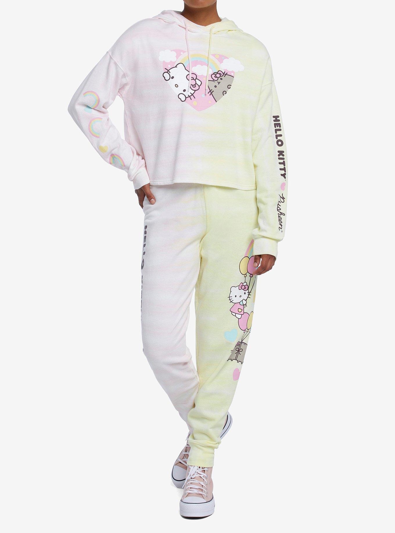 Hello Kitty X Pusheen Tie-Dye Girls Sweatpants, MULTI, alternate
