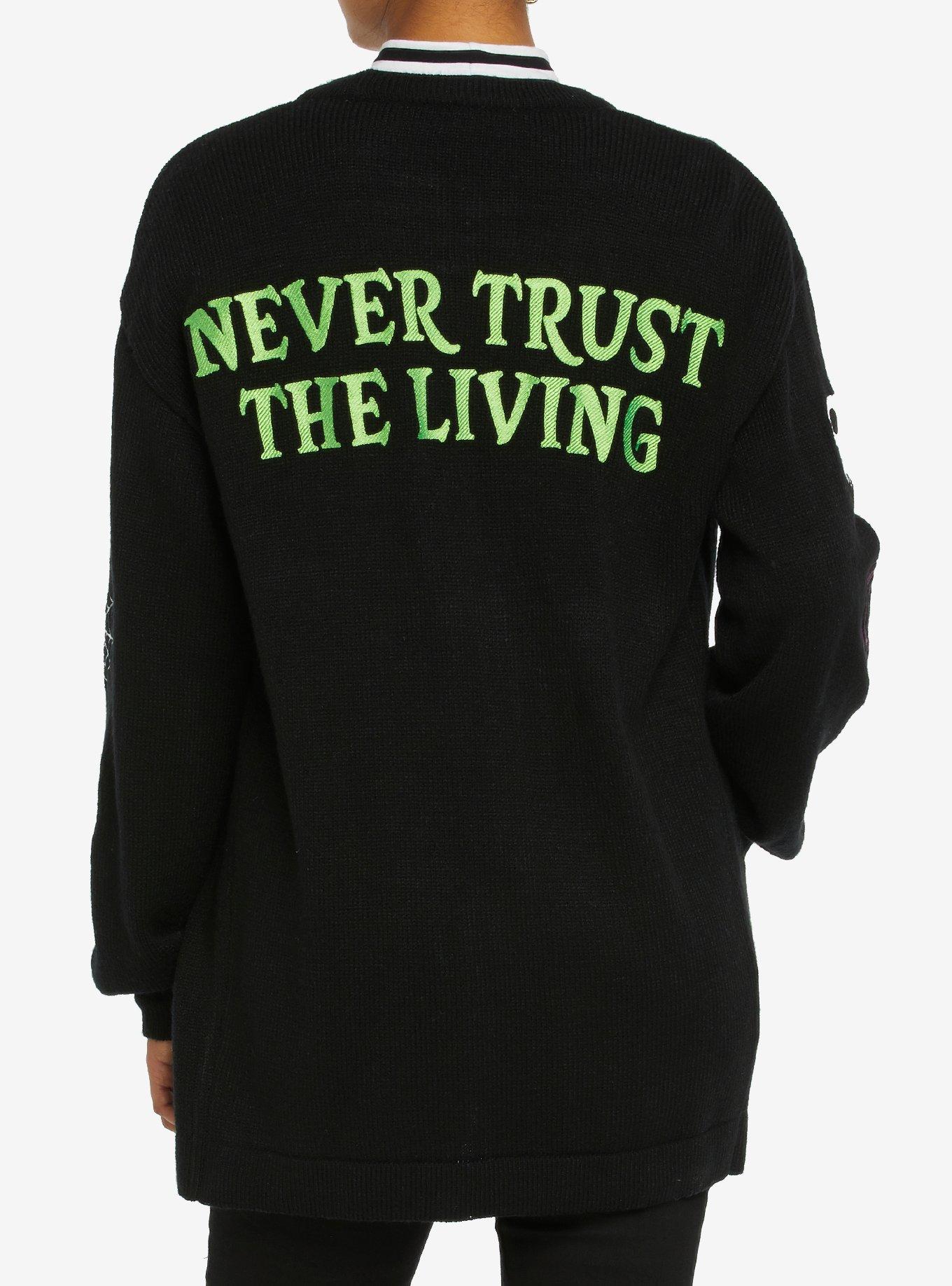 Beetlejuice Never Trust The Living Girls Cardigan, MULTI, alternate
