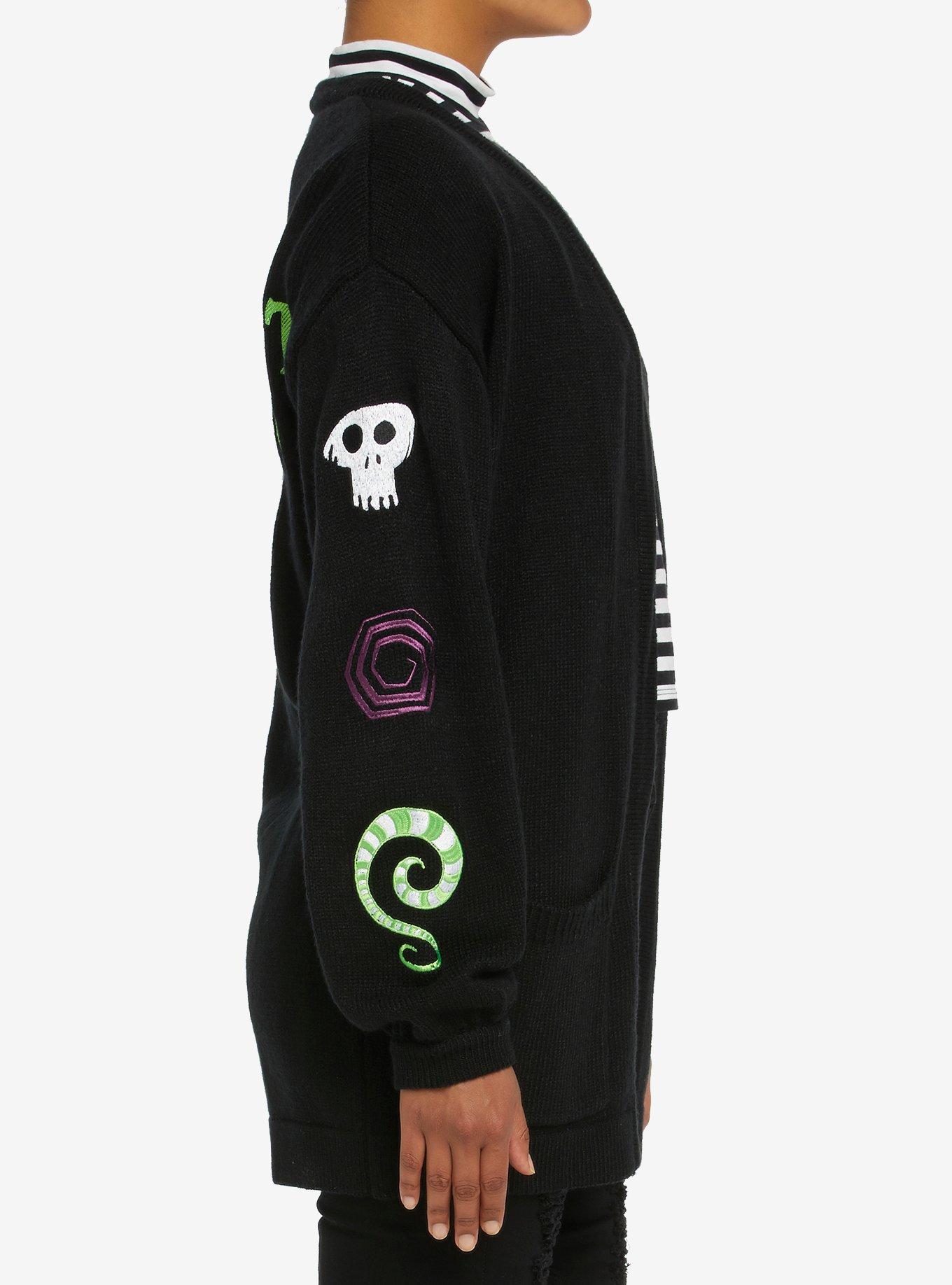 Beetlejuice Never Trust The Living Girls Cardigan, MULTI, alternate