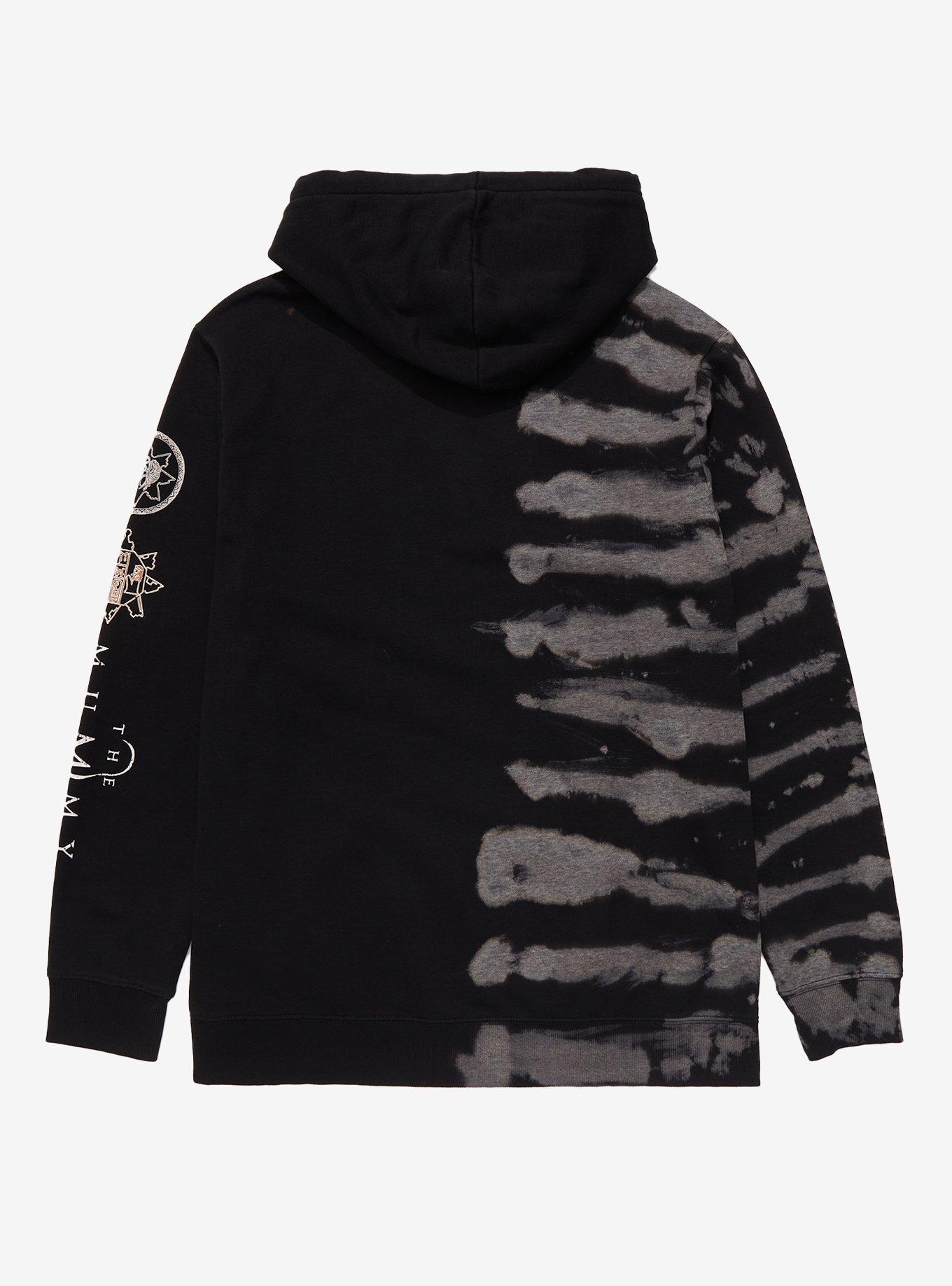 The Mummy Hieroglyphic Split Wash Hoodie, TIE DYE, alternate