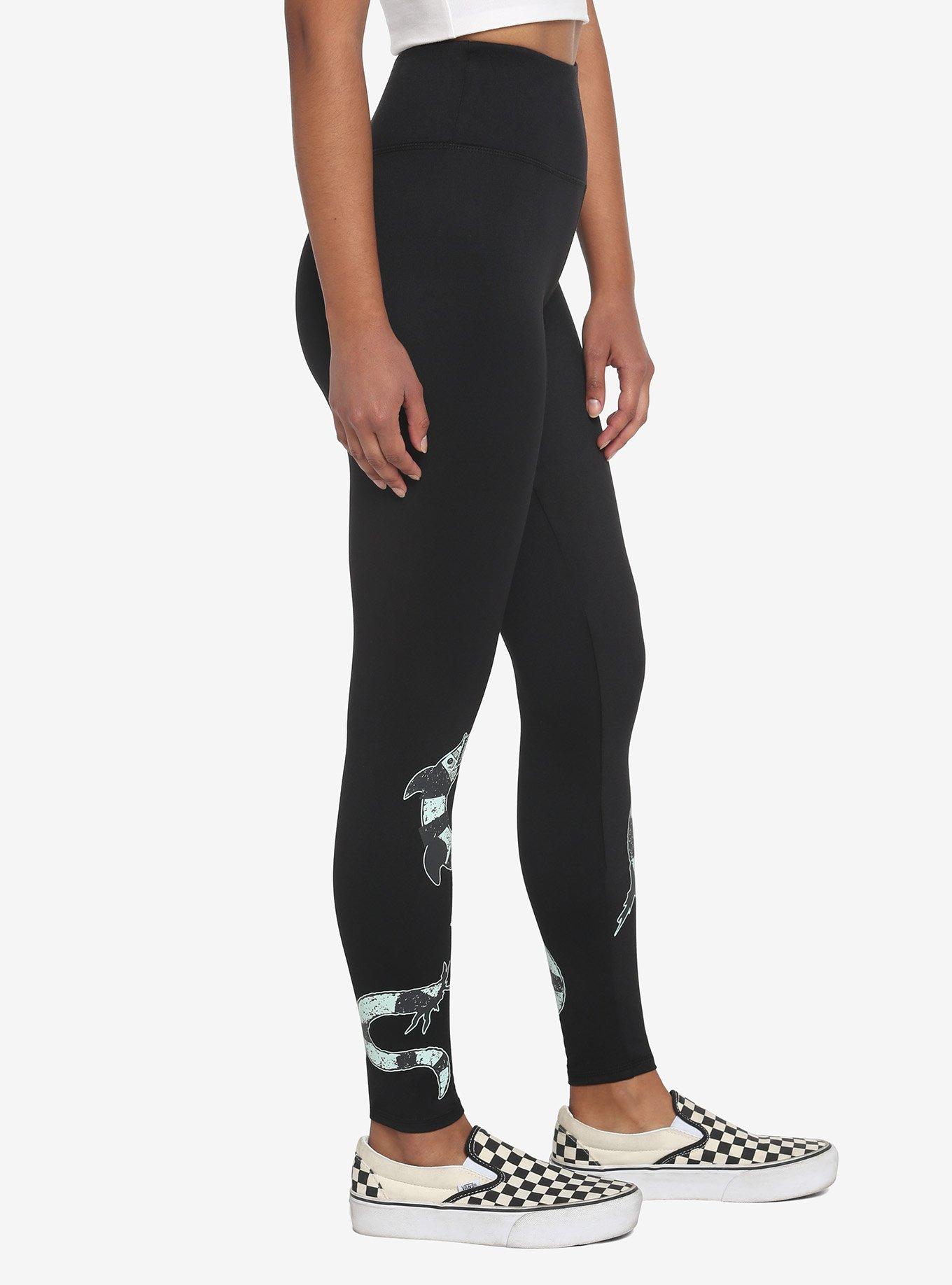 Beetlejuice Glow-In-The-Dark Sandworm Leggings, MULTI, alternate