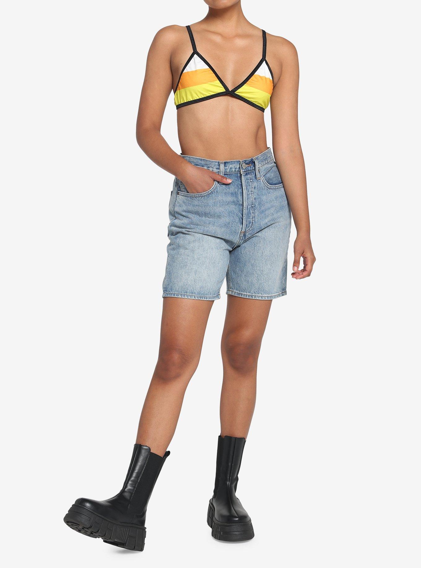 Candy Corn Bralette, , hi-res