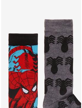 Marvel Spider-Man Logo Crew Socks 2 Pair, , hi-res