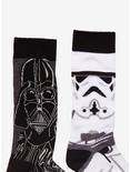Star Wars Darth Vader & Stormtrooper Crew Socks 2 Pair, , alternate