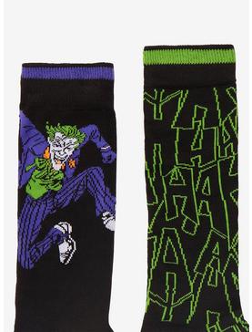 DC Comics Batman The Joker Comic Crew Socks 2 Pair, , hi-res