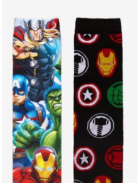Marvel Avengers Logo Crew Socks 2 pair, , hi-res