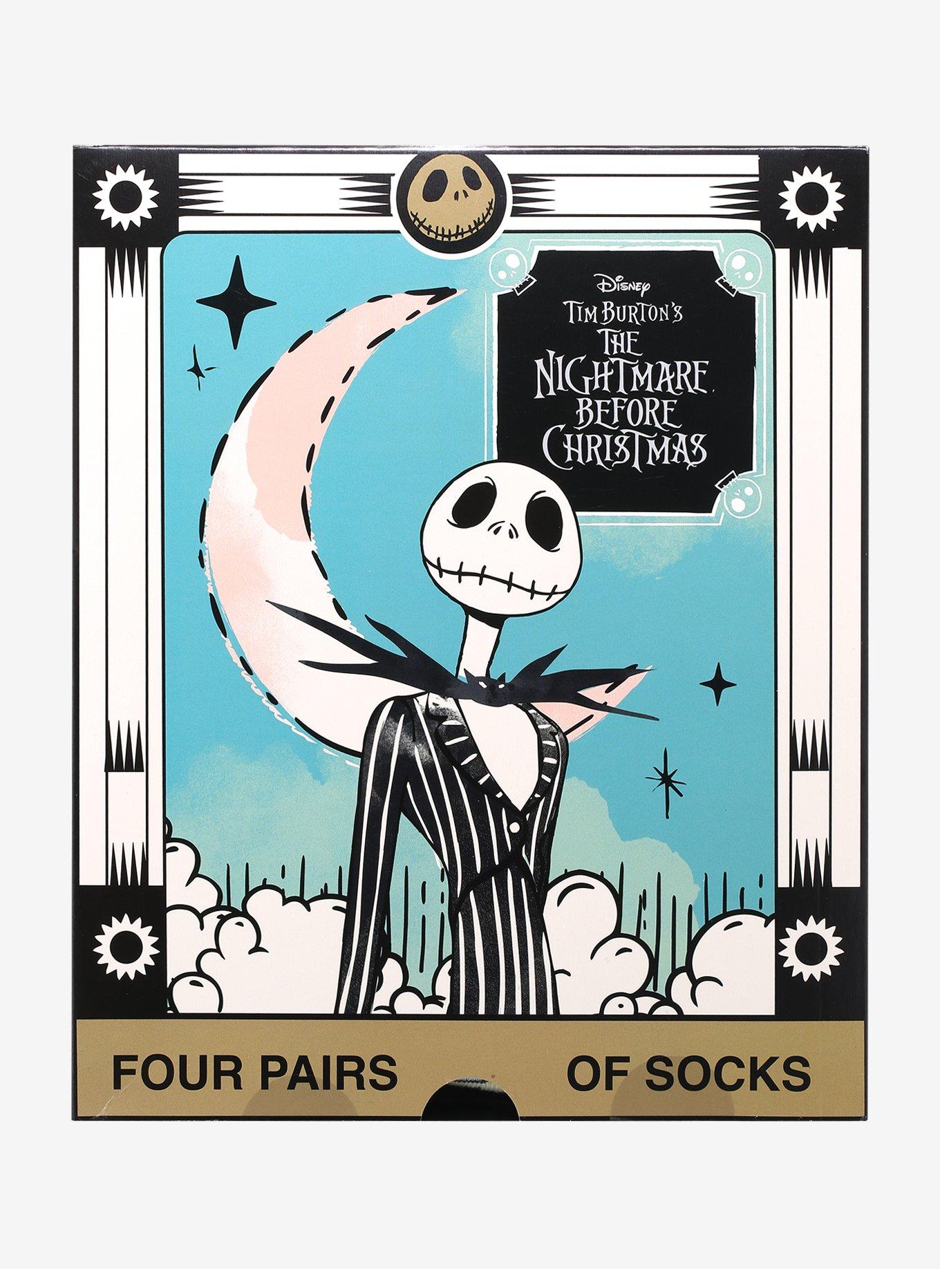The Nightmare Before Christmas Tarot Card Socks 4 Pair, , alternate