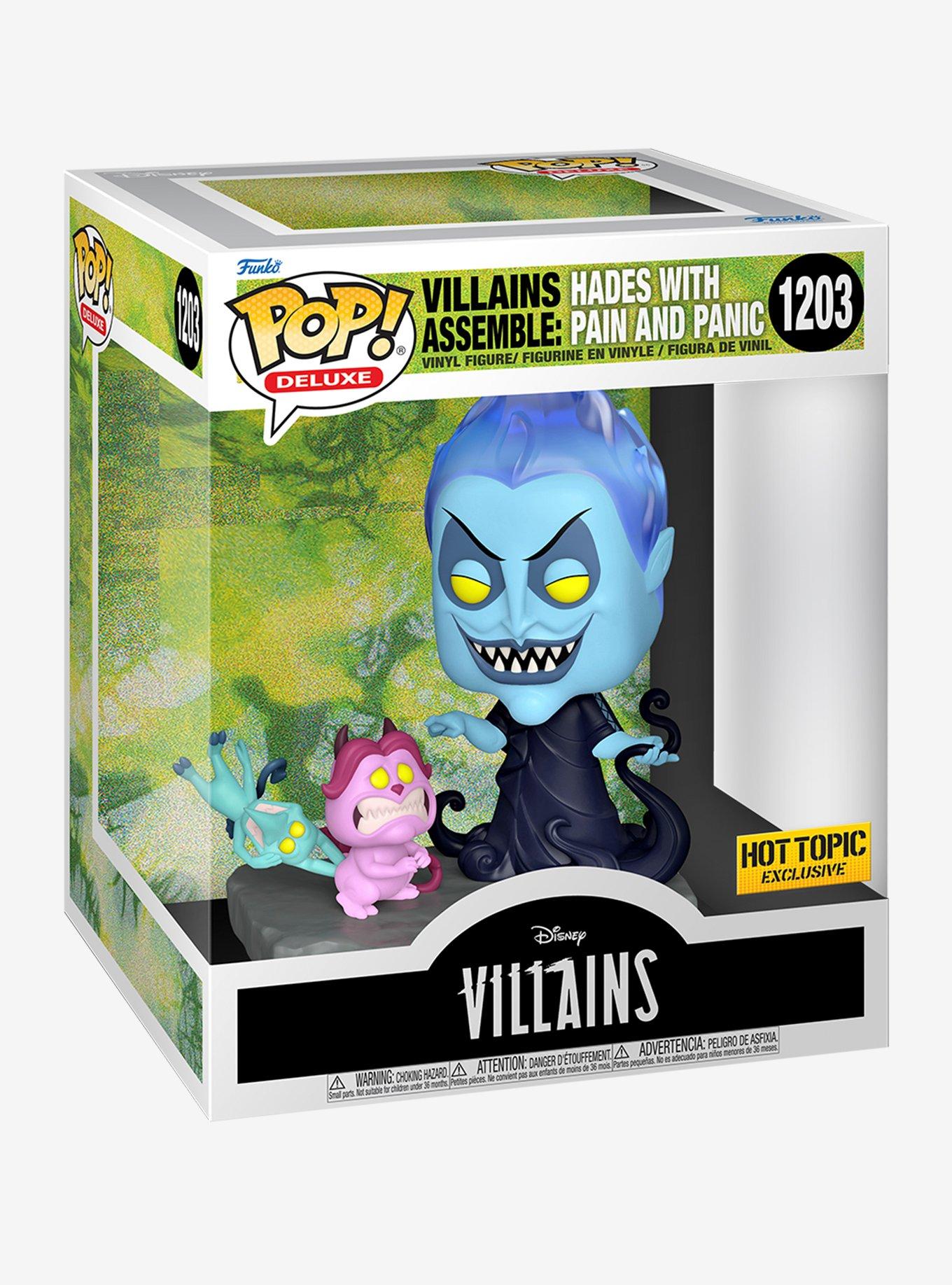Funko Disney Villains Assemble Pop! Deluxe Hades With Pain & Panic Vinyl Figure Hot Topic Exclusive, , alternate