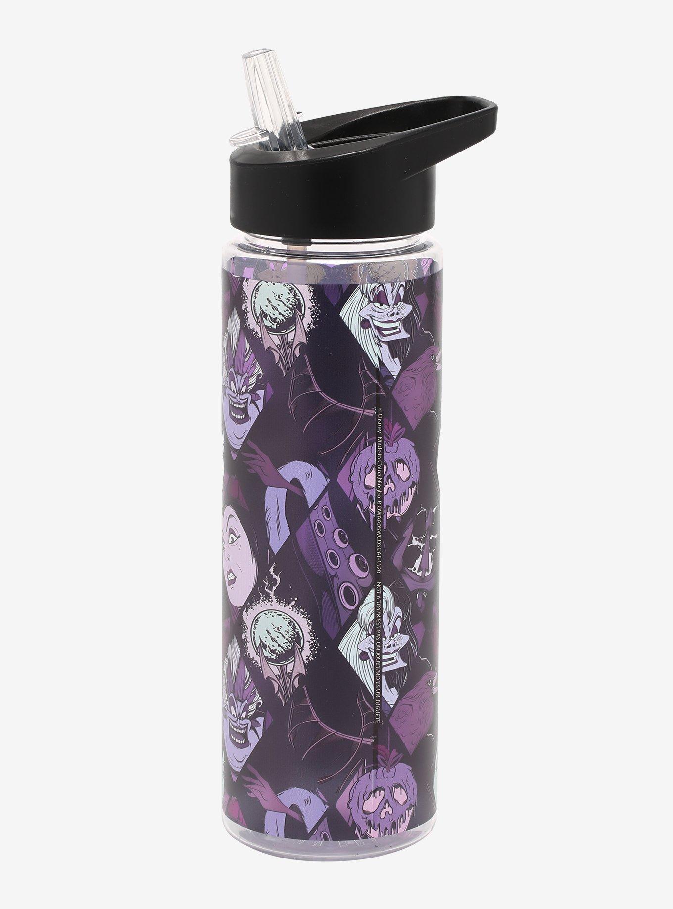 Disney Villains Face & Icon Water Bottle, , alternate