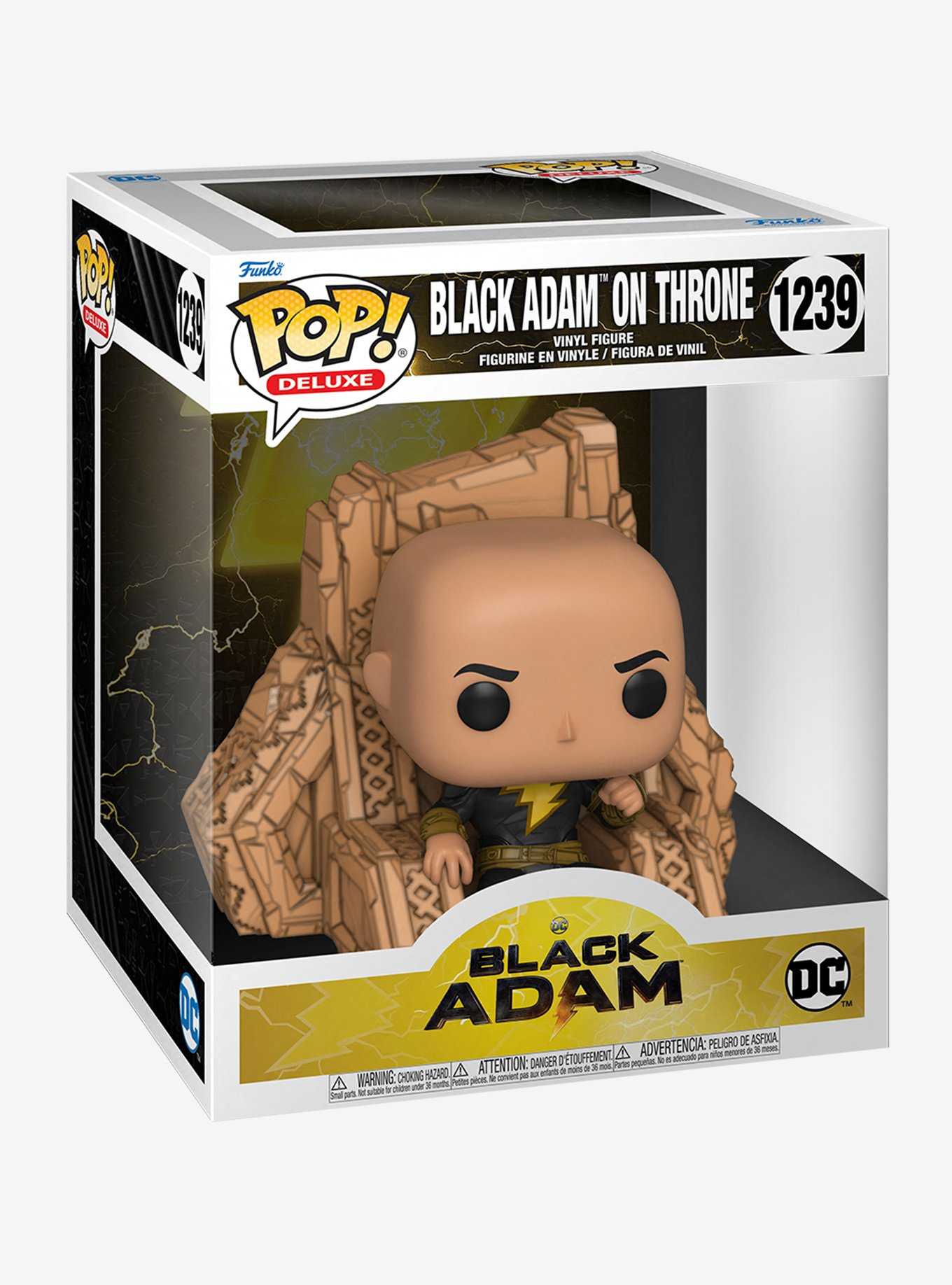 Funko DC Comics Black Adam Pop! Deluxe Black Adam On Throne Vinyl Figure, , hi-res