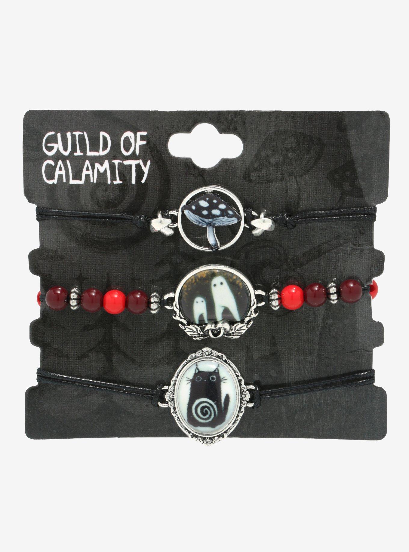 Ghost Cat & Mushroom Bracelet Set By Guild Of Calamity, , alternate