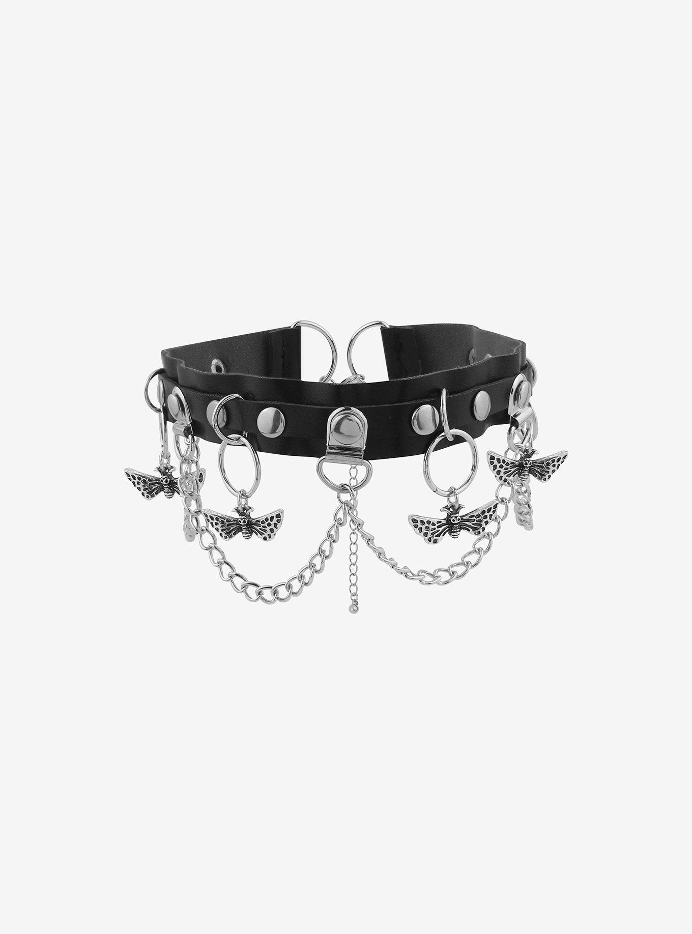 Moth O Ring Chain Choker Hot Topic
