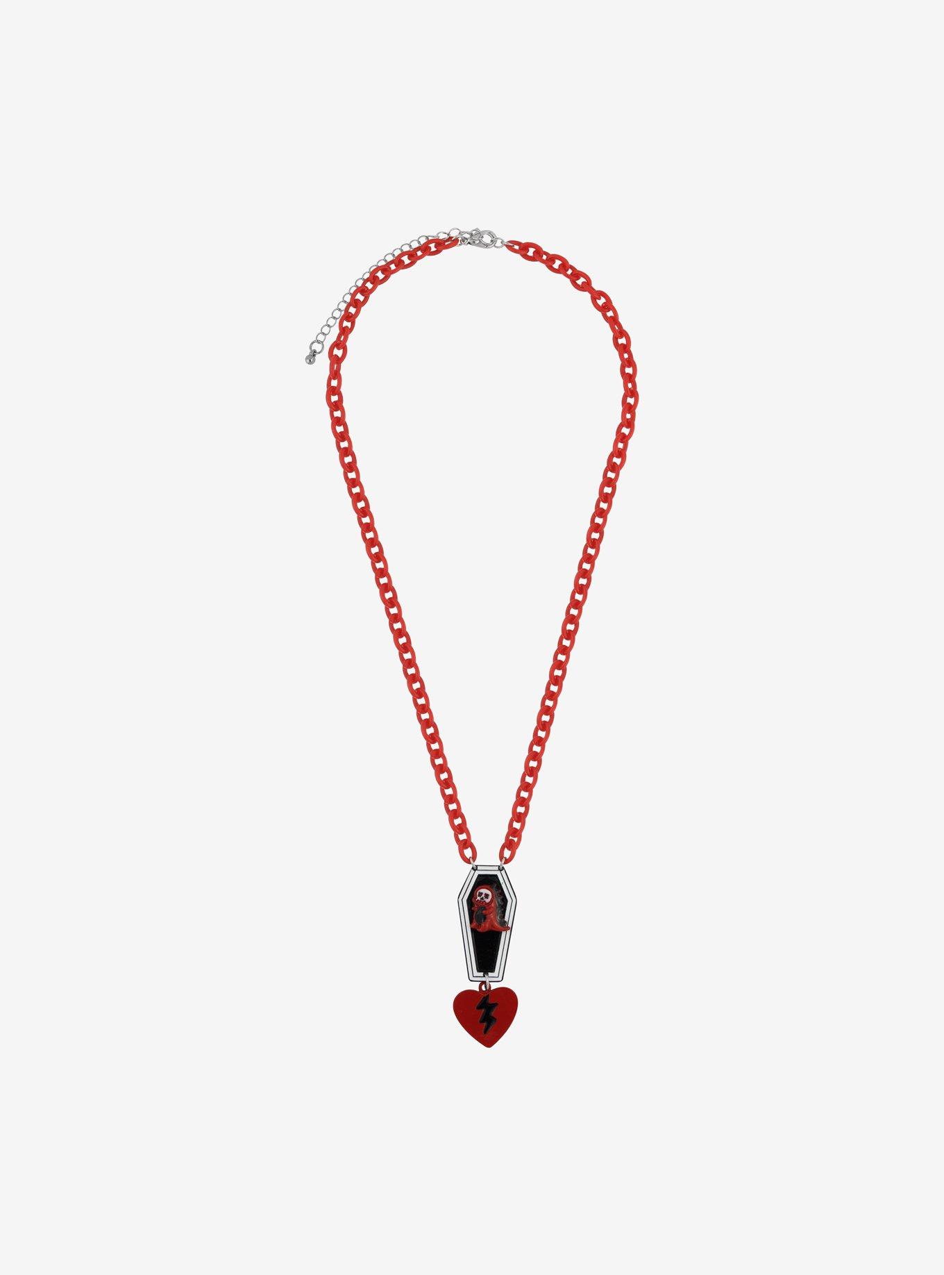 Rawr XD Dinosaur Coffin Necklace, , alternate