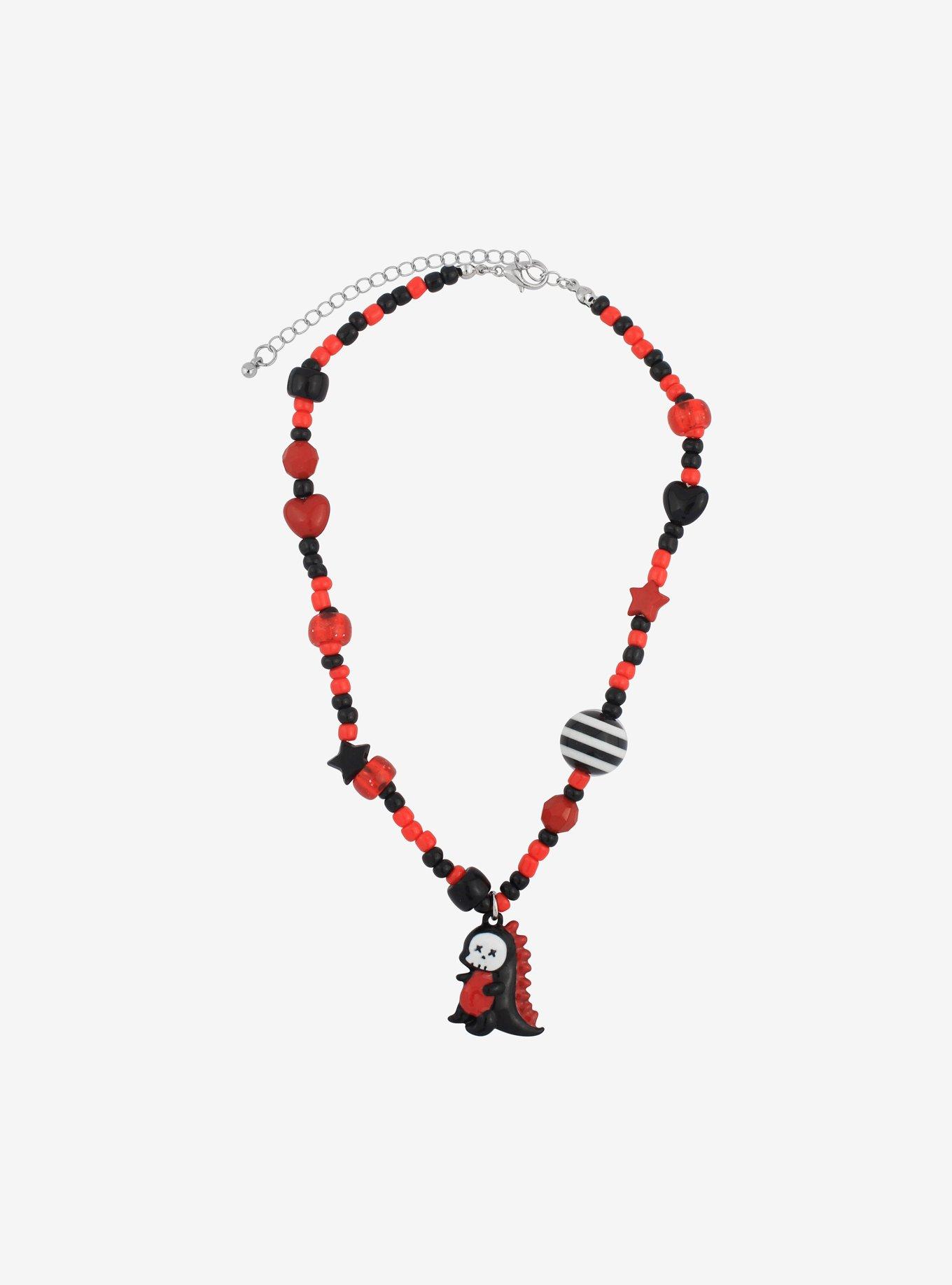 Rawr XD Dinosaur Beaded Necklace, , alternate