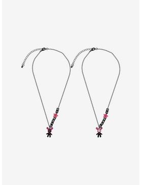 Rawr XD Black & Pink Bunny Best Friend Necklace Set, , hi-res