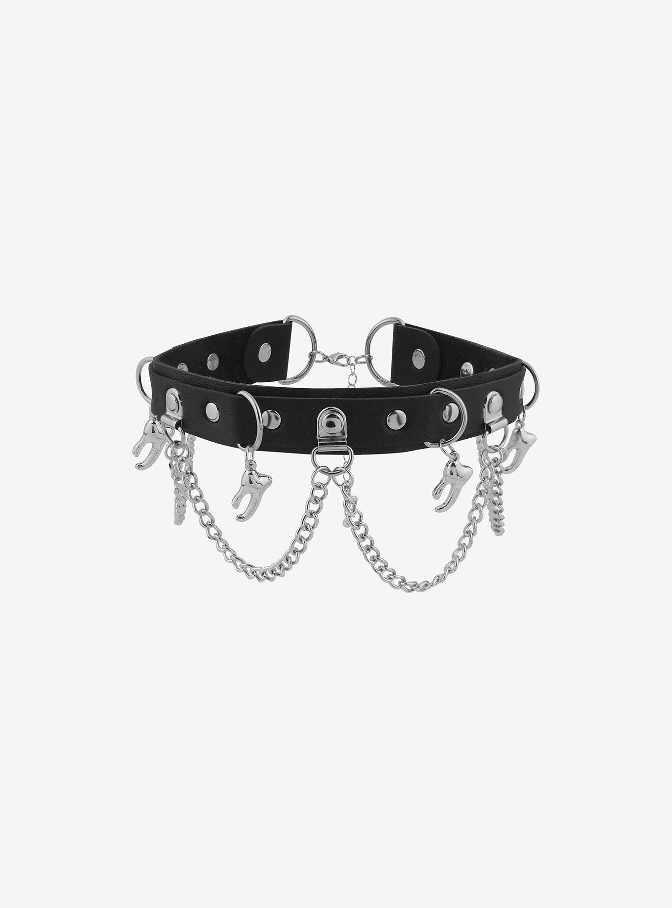 Tooth Chain Choker, , alternate