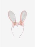 Pink Sakura Bunny Ear Headband, , alternate