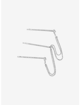 Linked Chain Bobby Pin Set, , hi-res