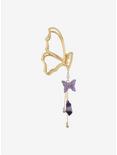 Gold & Purple Butterfly Claw Hair Clip, , alternate