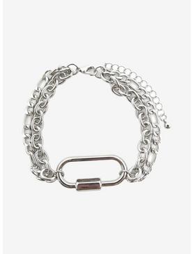Chain Oval Lock Guys Bracelet, , hi-res