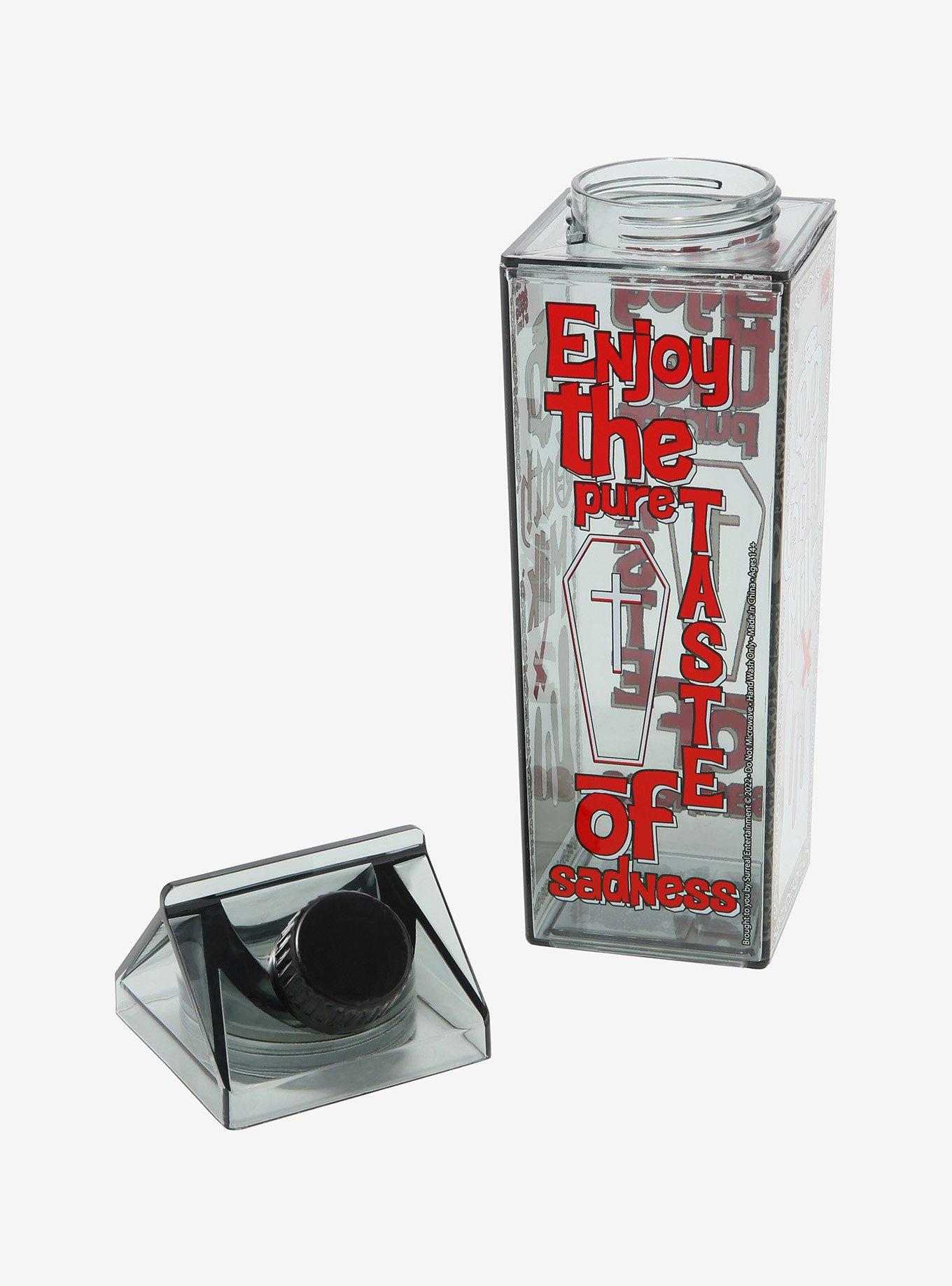 Goth Milk Carton Water Bottle, , alternate