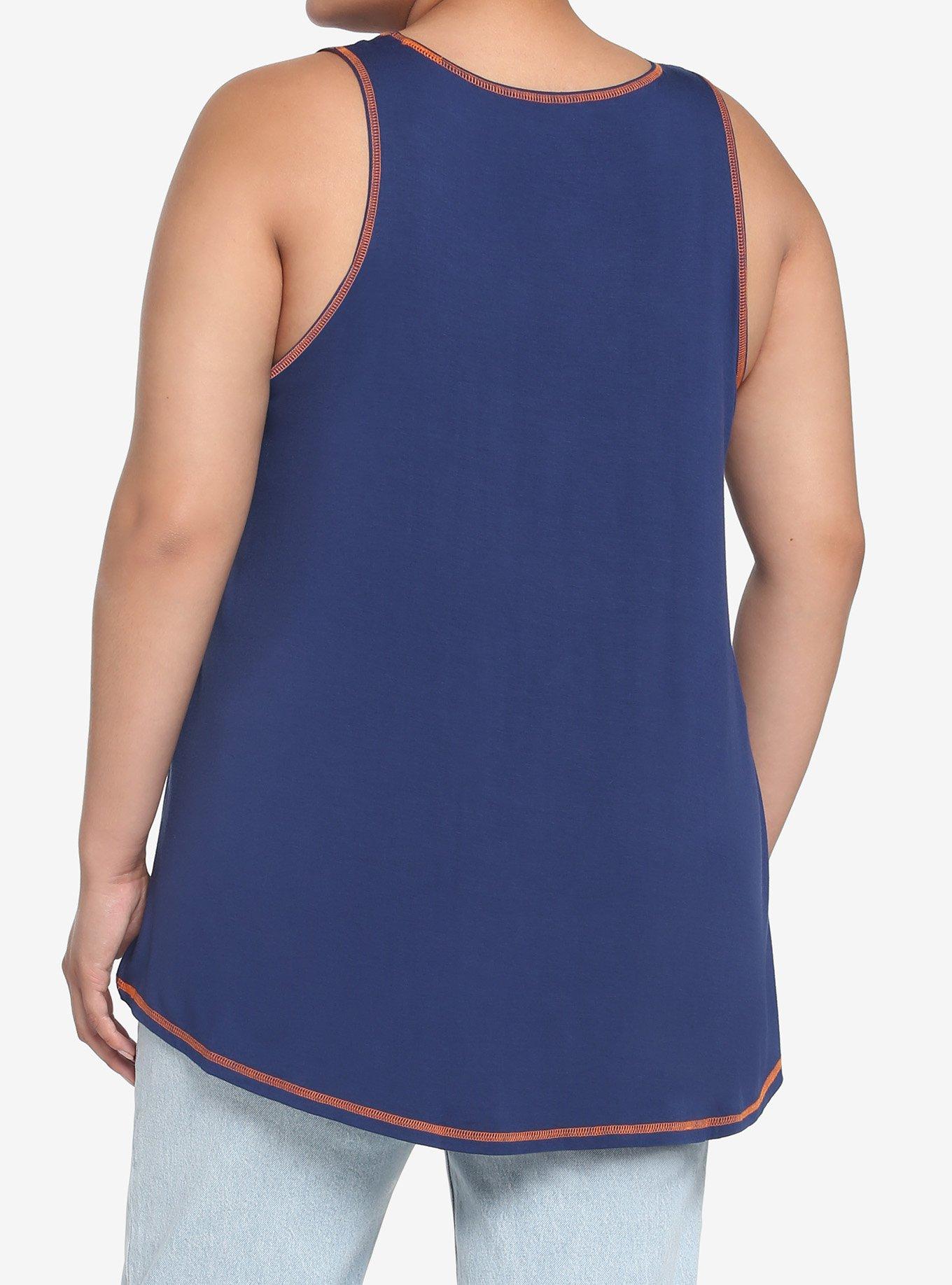 Her Universe Star Wars Ahsoka Tano Logo Flowy Tank Top Plus Size, DARK BLUE, alternate