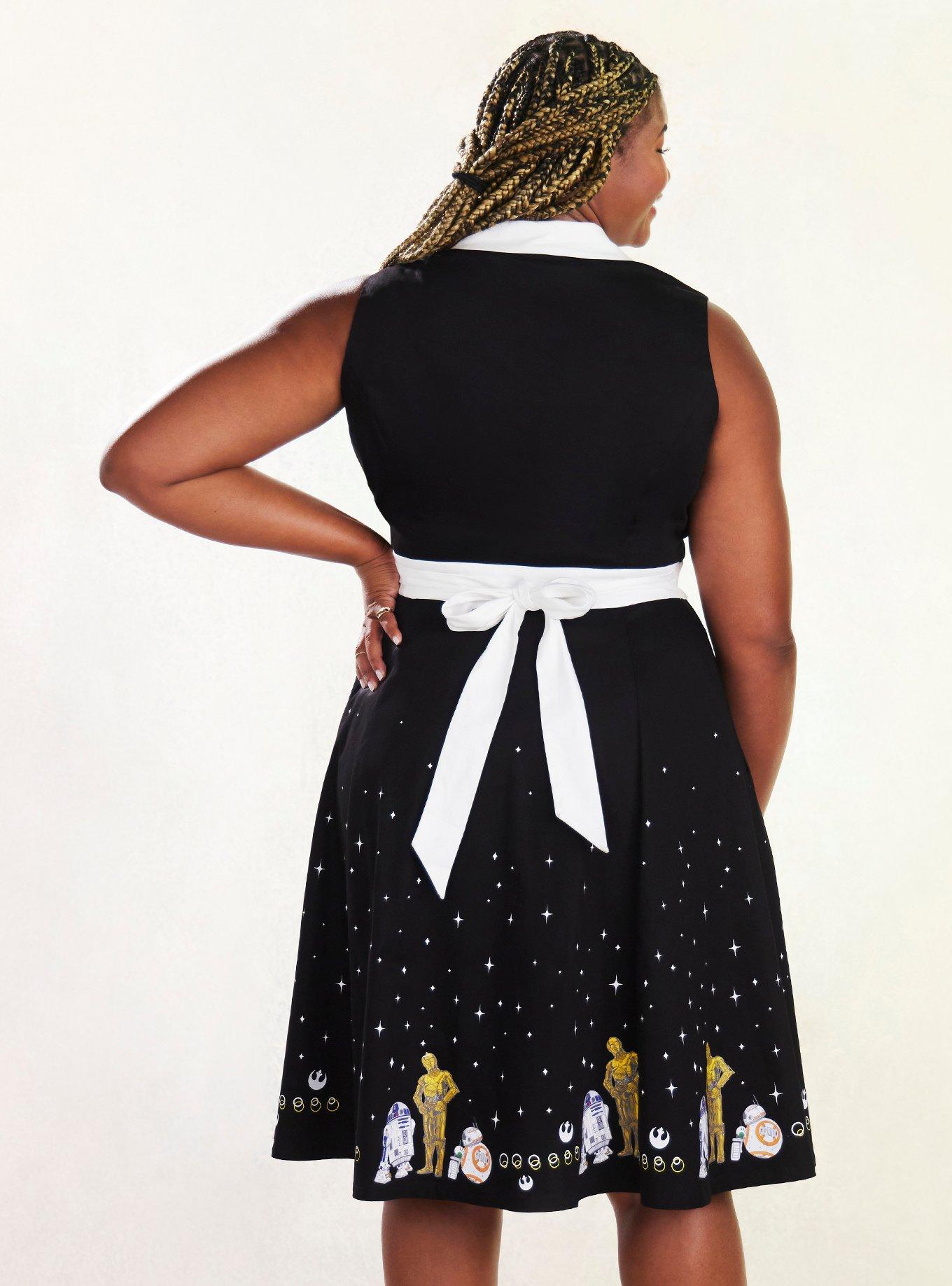 Her Universe Star Wars Droid Retro Dress Plus Size, MULTI, alternate