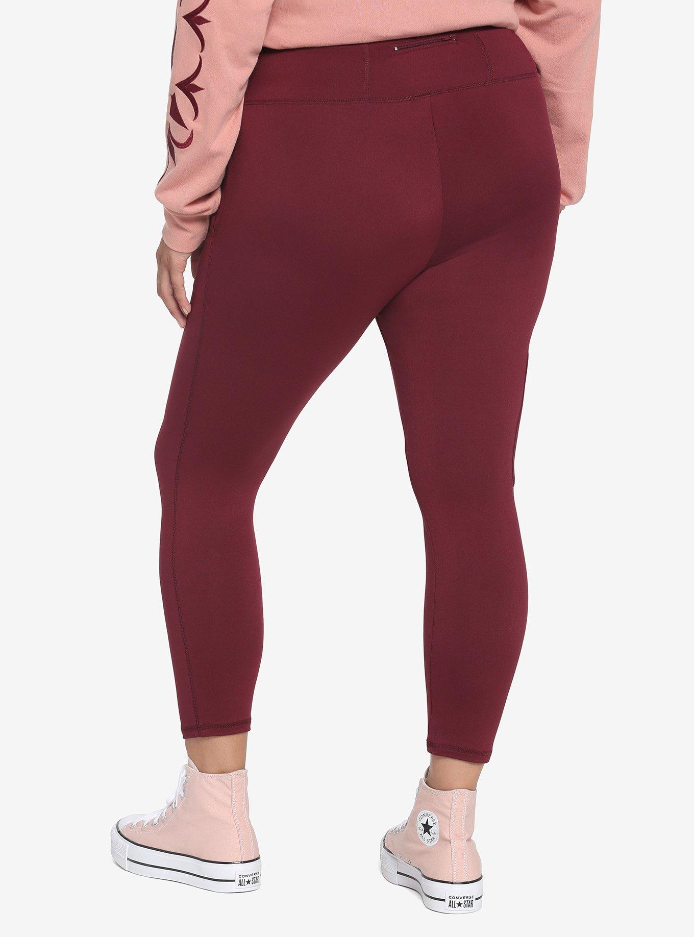 Her Universe Star Wars Ahsoka Tano Cargo Leggings Plus Size, BURGUNDY, alternate