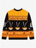 Naruto Shippuden Chibi Naruto & Ramen Holiday Sweater - BoxLunch Exclusive, ORANGE, alternate