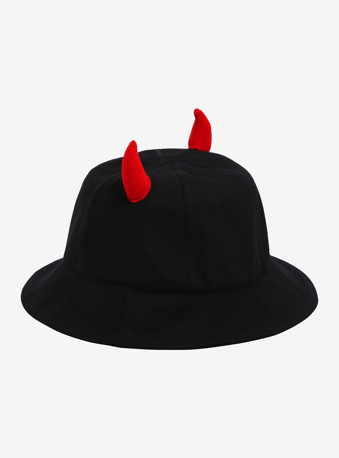 3D Devil Horns Bucket Hat, , alternate