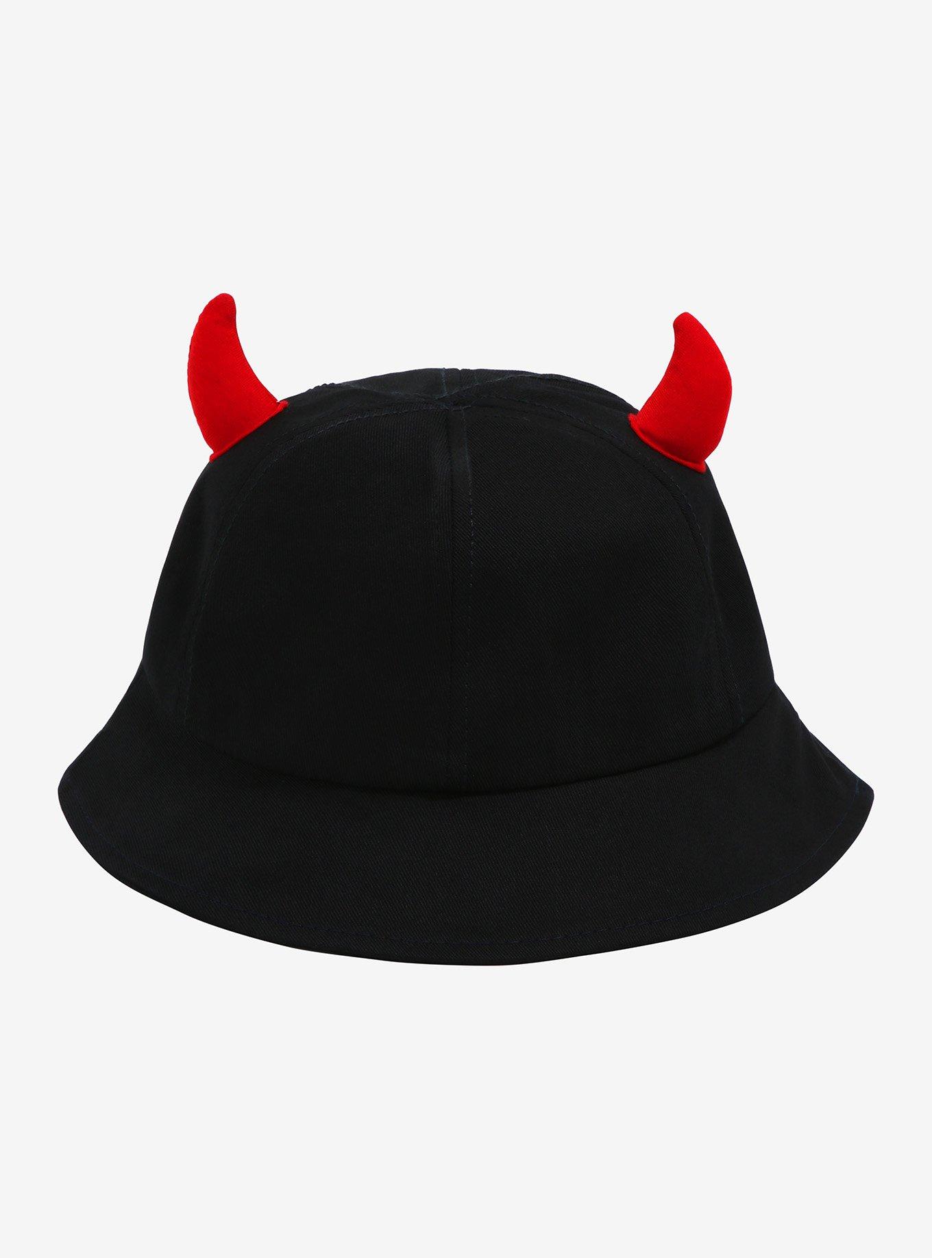 3D Devil Horns Bucket Hat, , alternate