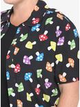 Rainbow Mushroom Girls Resort Woven Button-Up Plus Size, MULTI, alternate