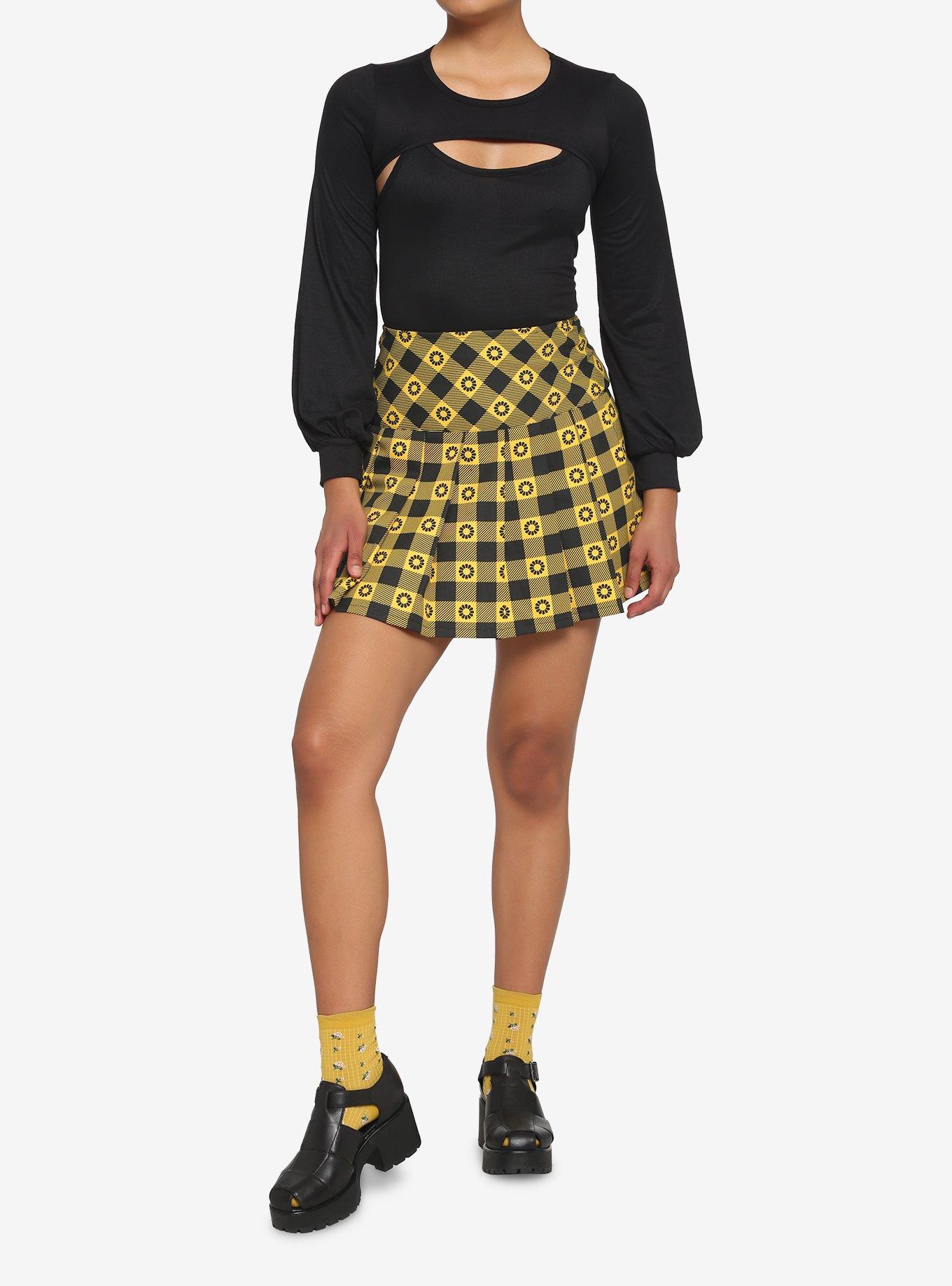 Black Cutout Bodysuit, BLACK, alternate
