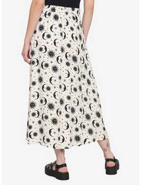 Celestial Button-Front Midi Skirt, , hi-res