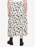 Celestial Button-Front Midi Skirt Plus Size, IVORY, alternate