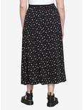Crescent Moon Midi Skirt Plus Size, BLACK, alternate