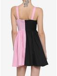Pink & Black Split Sweetheart Dress, PINK, alternate