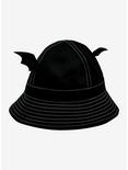 Black 3D Bat Wings Bucket Hat, , alternate