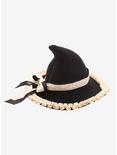 Black Kawaii Cottage Witch Hat, , alternate