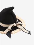 Black Kawaii Cottage Witch Hat, , alternate