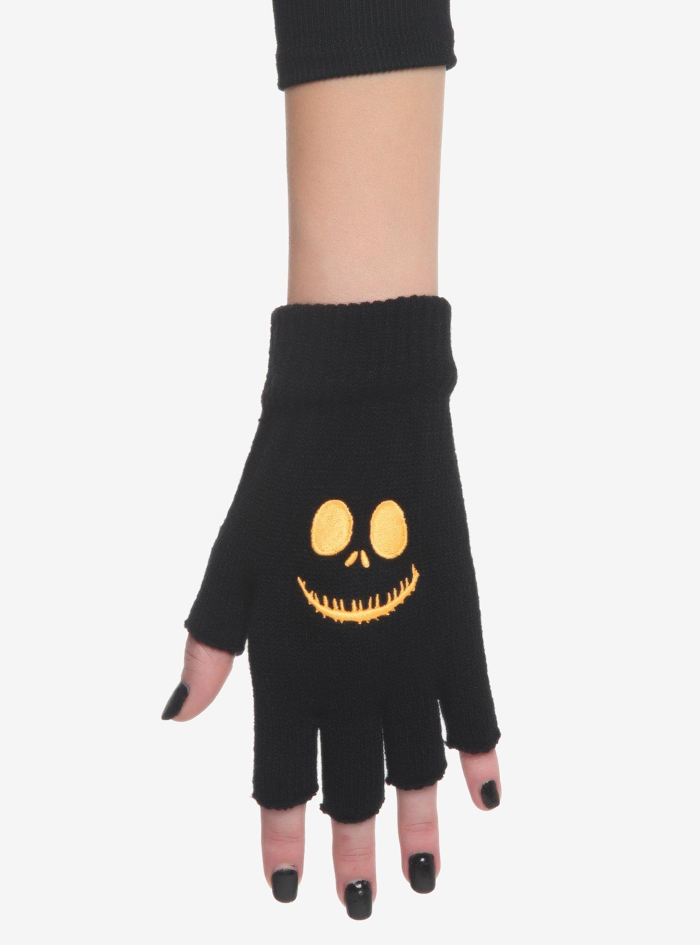 The Nightmare Before Christmas Jack Fingerless Gloves, , alternate