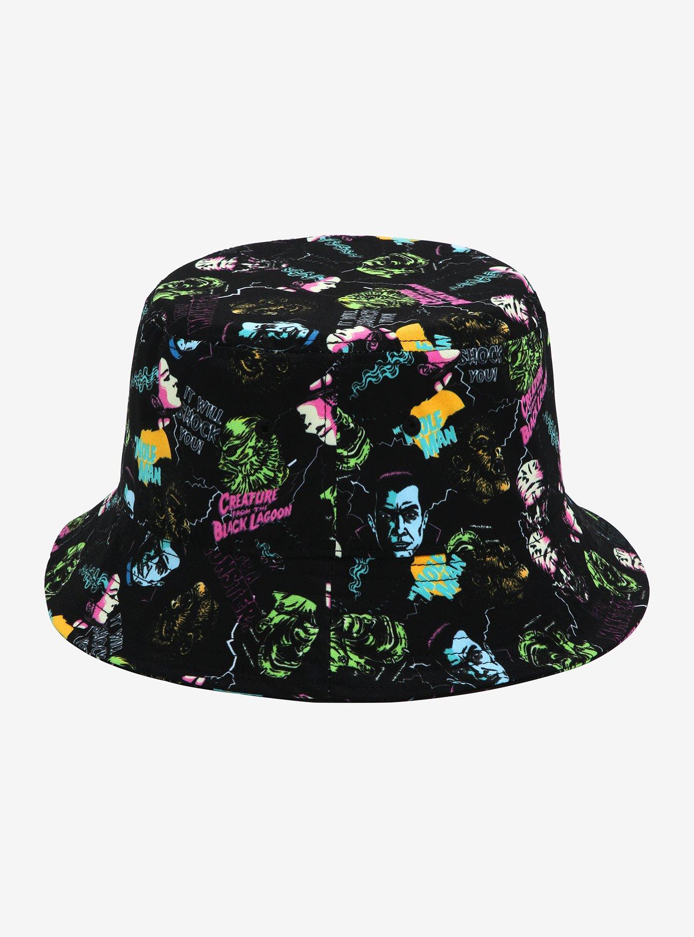Universal Monsters Neon Characters Bucket Hat, , alternate