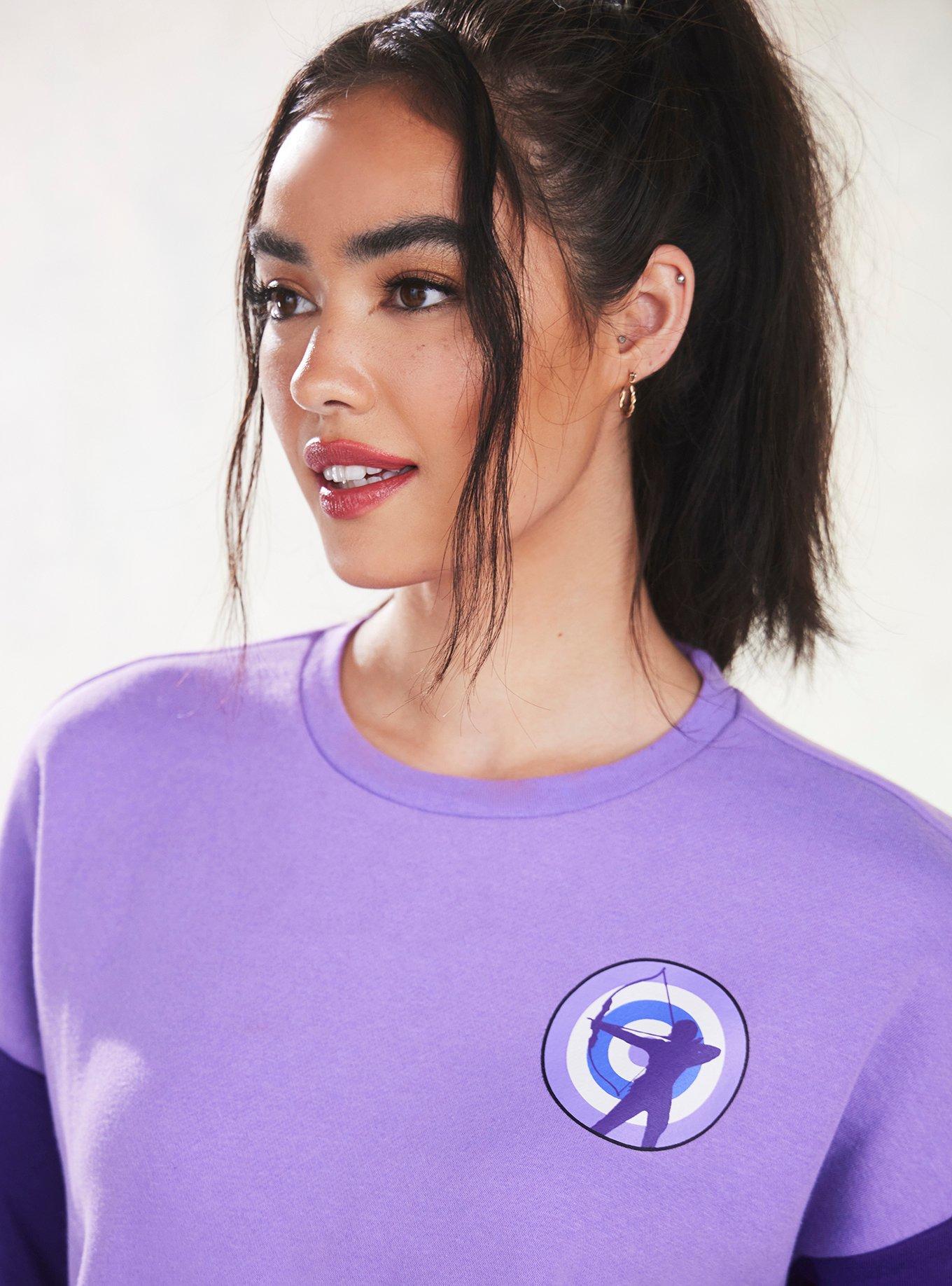 Her Universe Marvel Hawkeye Kate Bishop Sweatshirt, LAVENDER, alternate