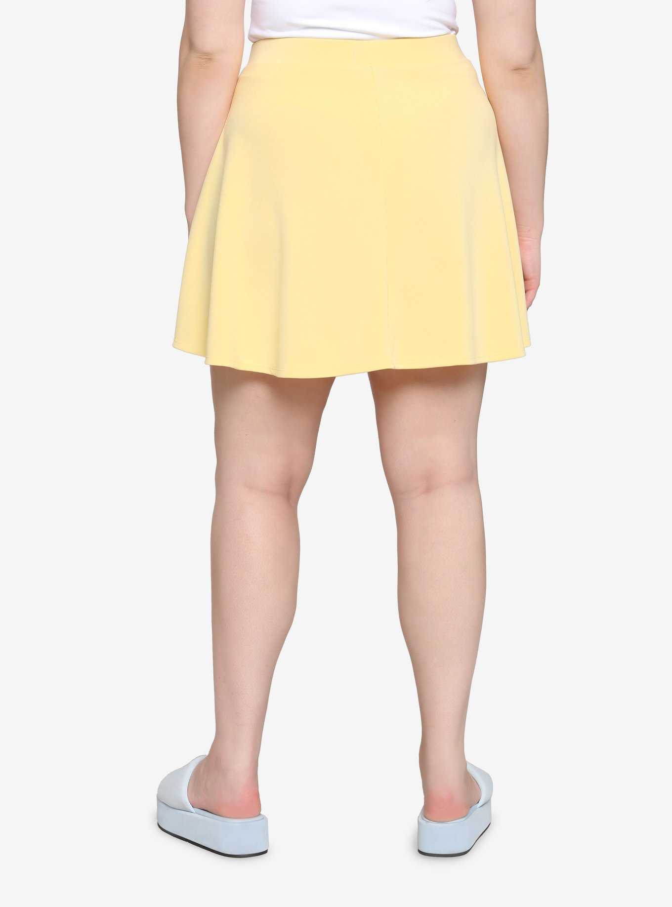 Light Yellow Skirt Plus Size, , hi-res