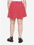 Red & White Polka Dot Skirt Plus Size, RED WHITE DOT, alternate